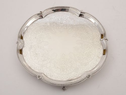 Victorian Silver Plated Salver Circa 1890