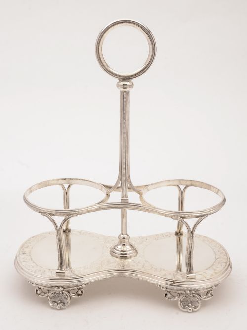 Victorian Cut Glass Decanters in Stand Circa 1890