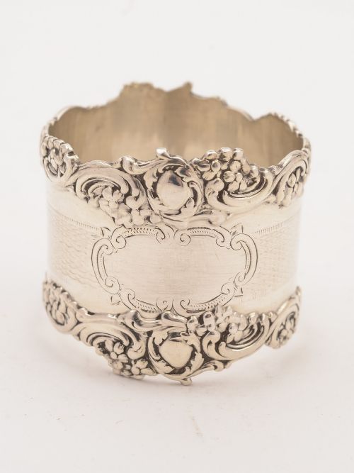 Edwardian Silver Cased Napkin Ring Chester 1908