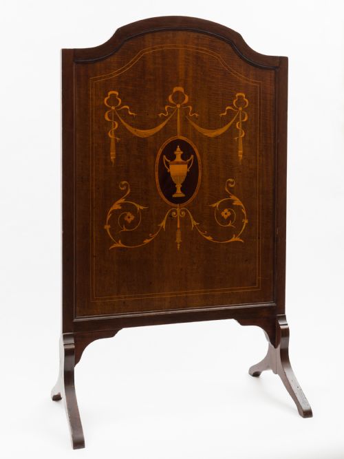 Edwardian Mahogany Fire Screen Circa 1905