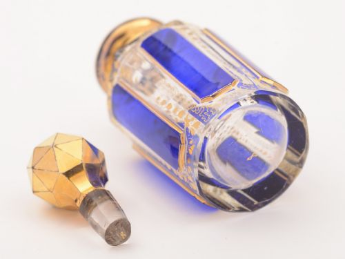 Cut Glass Scent Bottle Circa 1890