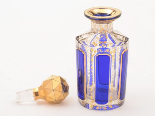 Cut Glass Scent Bottle Circa 1890