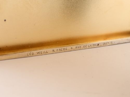 French Silver Art Deco Card Case Circa 1930