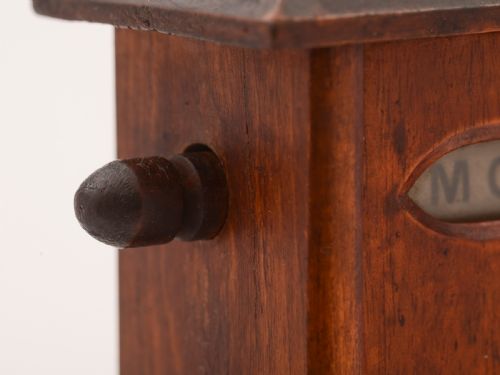 Edwardian Mahogany Desk Calendar Circa 1900