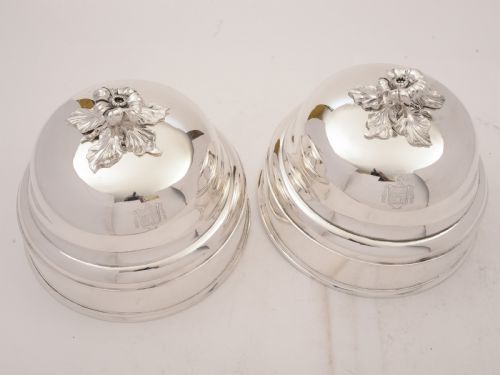 Pair of Christofle Food Covers Circa 1900