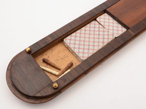 Victorian Maple Wood Cribbage Board Circa 1880
