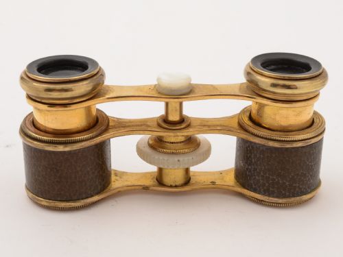 French Brass Gilt Opera Glasses Circa 1900