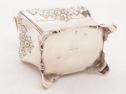 Victorian Silver Plated Tea Caddy Circa 1890
