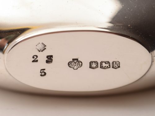 Large Silver Hip Flask Sheffield 1927