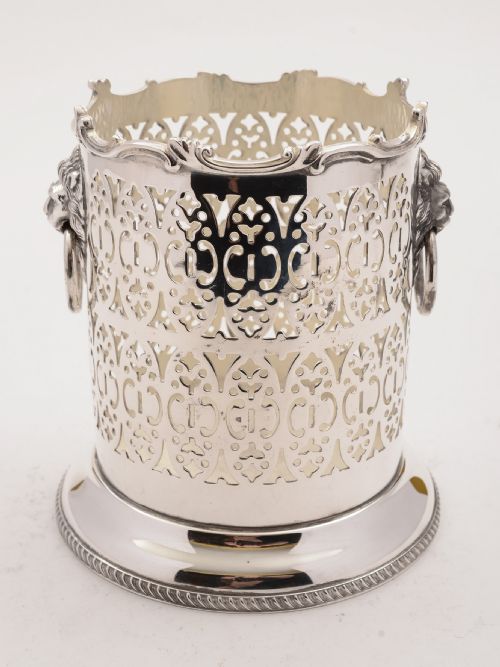 Edwardian Silver Plated Bottle Holder Circa 1905