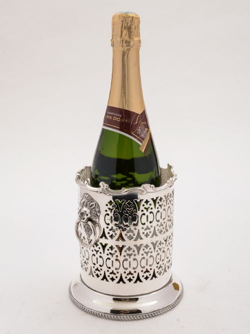 Edwardian Silver Plated Bottle Holder Circa 1905