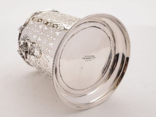 Edwardian Silver Plated Bottle Holder Circa 1905
