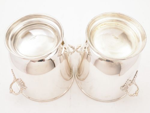 Pair of Silver Plated Ice Buckets Circa 1930
