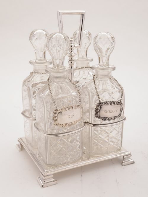 Edwardian Silver Plated Decanter Stand Circa 1905