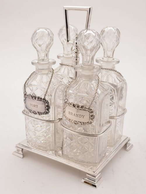 Edwardian Silver Plated Decanter Stand Circa 1905
