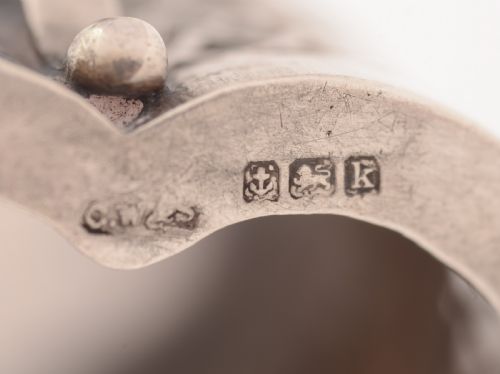 Edwardian Silver Mustard Pot Birmingham 1909