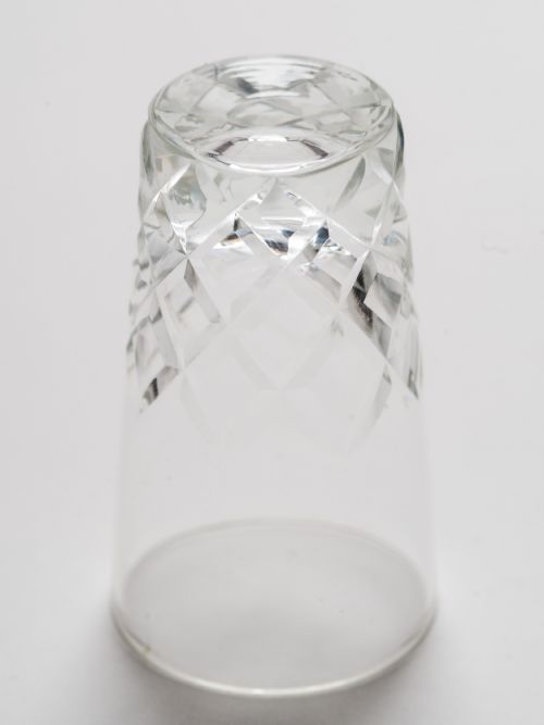 Set of 10 Cut Glass Shot Glasses Circa 1930