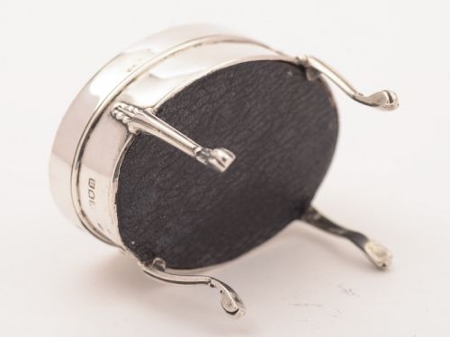 Edwardian Silver and Tortoise Shell Ring Box London 1908