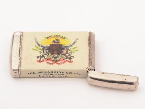 Advertising Plastic and Metal Vesta Circa 1920