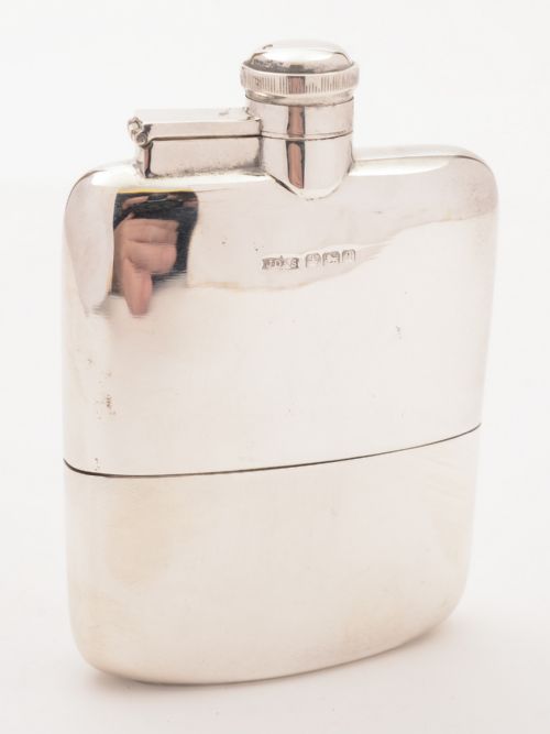 Silver Hip Flask Sheffield 1918