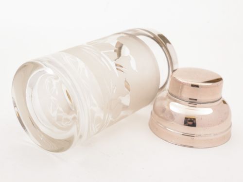 French Art Deco Glass Cocktail Shaker Circa 1930