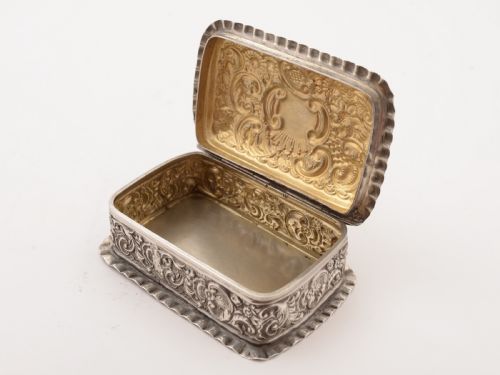 Edwardian Silver Trinket Box Chester 1903