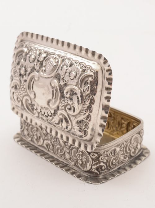 Edwardian Silver Trinket Box Chester 1903