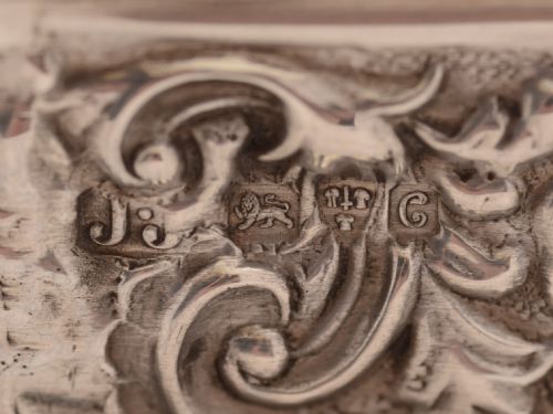 Edwardian Silver Trinket Box Chester 1903