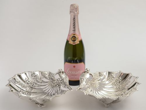 Victorian Silver Plate Shell Shaped Table Dishes Circa 1890 