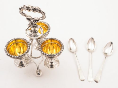 Sheffield Plated Egg Cruet Circa 1830