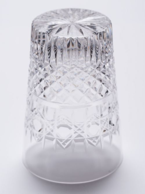 Set of 3 Edwardian Cut Glass Tumblers Circa 1905