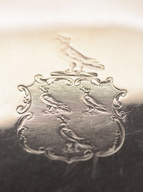 Glass Silver Topped Box Circa 1820