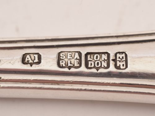 Pair of Silver Plated Kings Pattern Basting Spoons Circa 1900