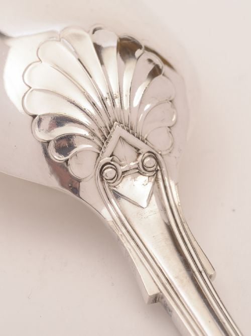 Pair of Silver Plated Kings Pattern Basting Spoons Circa 1900