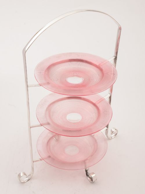 Silver Plated 3 Tier Cake Stand Circa 1910