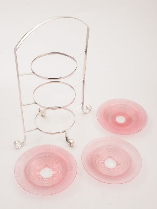 Silver Plated 3 Tier Cake Stand Circa 1910