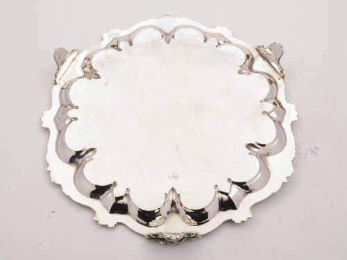 Victorian Silver Plated Salver Circa 1880