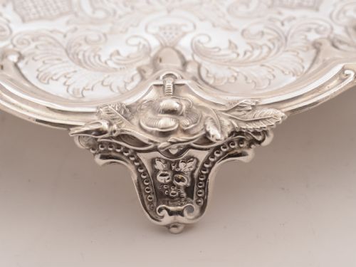 Victorian Silver Plated Salver Circa 1880
