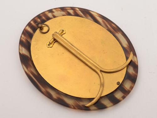 French Brass and Faux Tortoise Shell Photo Frame Circa 1920