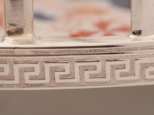 Victorian China and Silver Plated Toast Rack Circa 1890