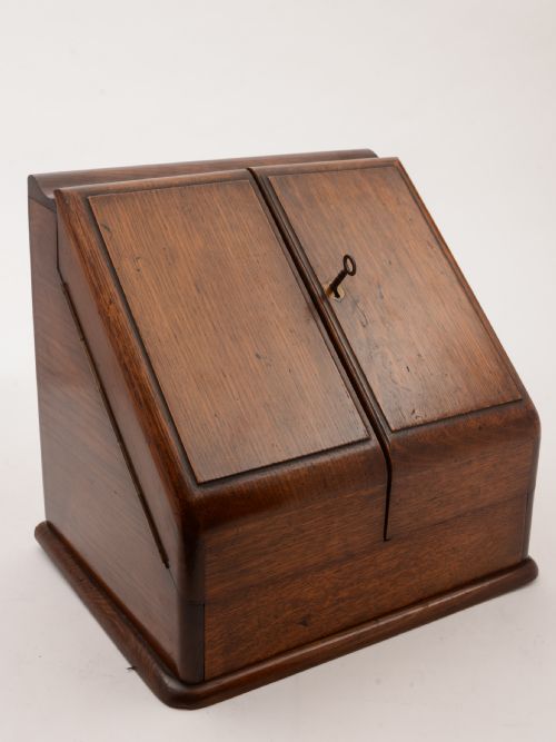 Edwardian Oak Document Box with Calendar Circa 1905