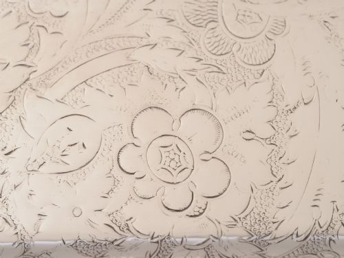 Silver Plated Oblong Serving Tray Circa 1920