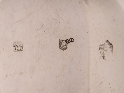 Cased Pair of Dutch Silver Serving Spoons Circa 1900