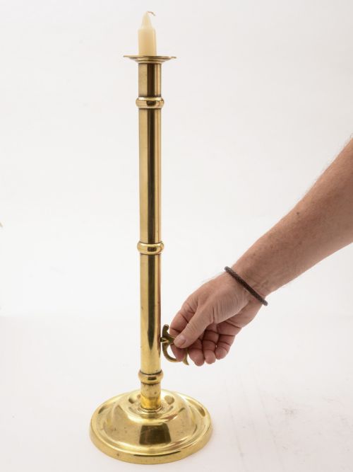 Pair of Arts & Crafts Brass Candlesticks Circa 1900