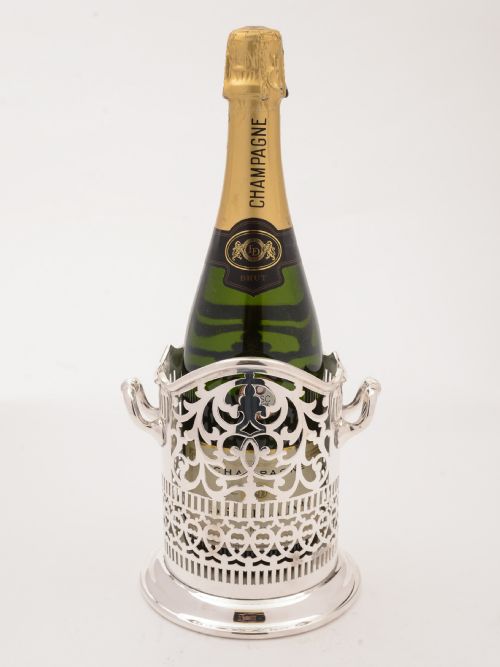 Edwardian Silver Plated Bottle Holder Circa 1905