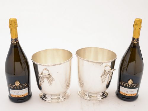 Pair of Silver Plated Ice Buckets Circa 1930