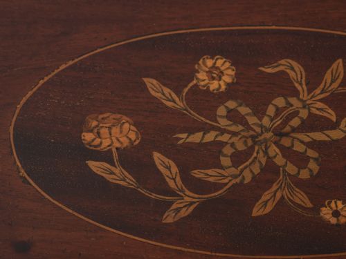Edwardian Mahogany Inlaid Gallery Tray Circa 1905