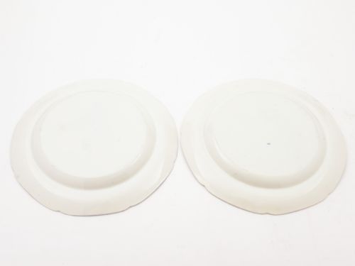 Pair of English Blue and White China Plates Circa 1830