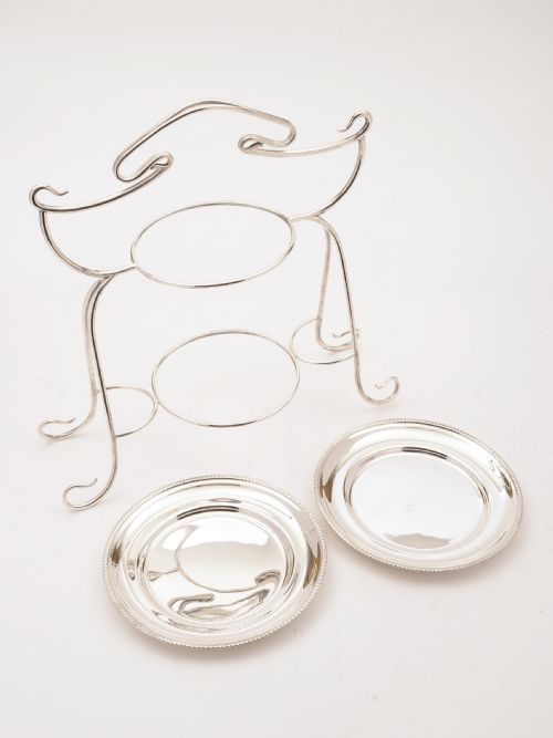 Art Nouveau Silver Plated Cake Stand Circa 1900