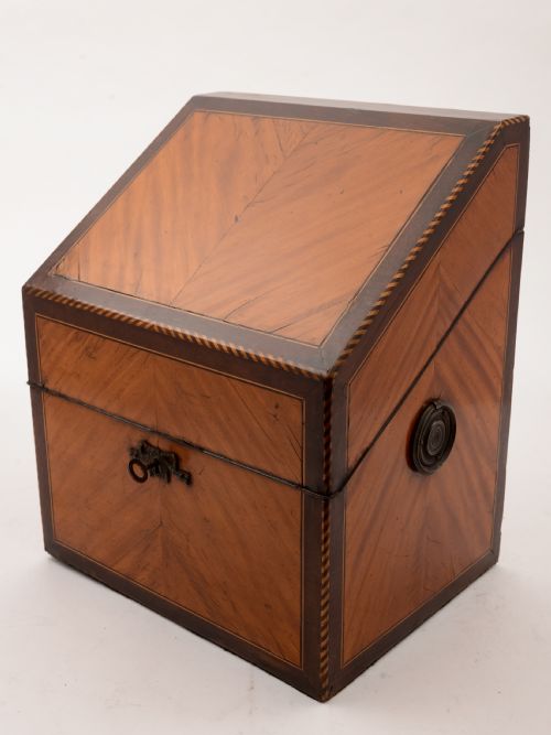 French King Wood Document Box Circa 1800